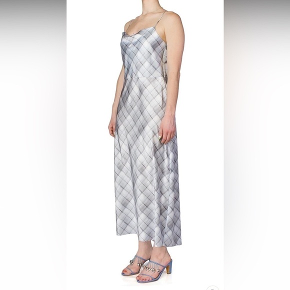 Vince Plaid Cowl Neck Slip Dress - Picture 2 of 10